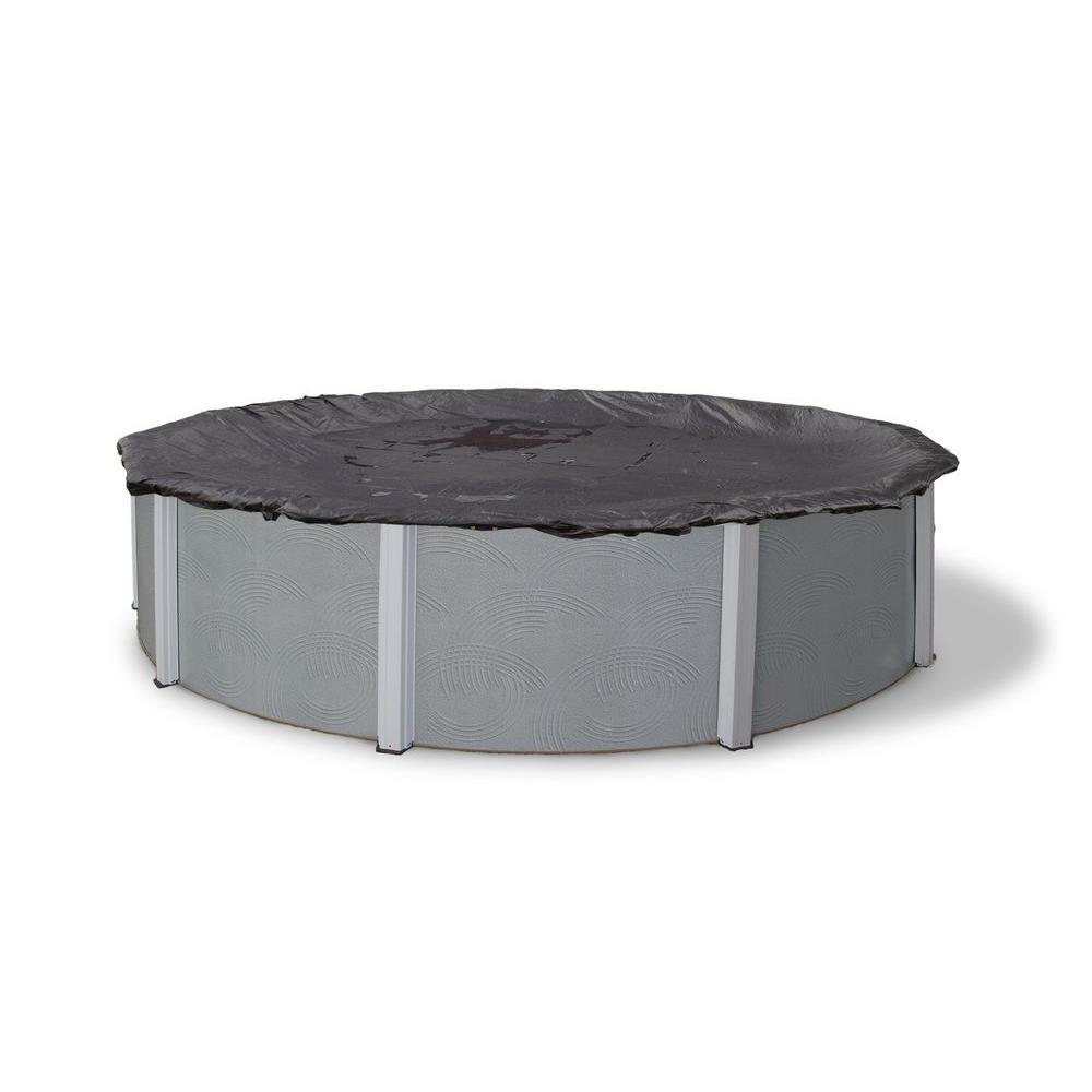 Blue Wave 16 ft. Round Black Rugged Mesh Above Ground Winter Pool CoverBWC602 The Home Depot