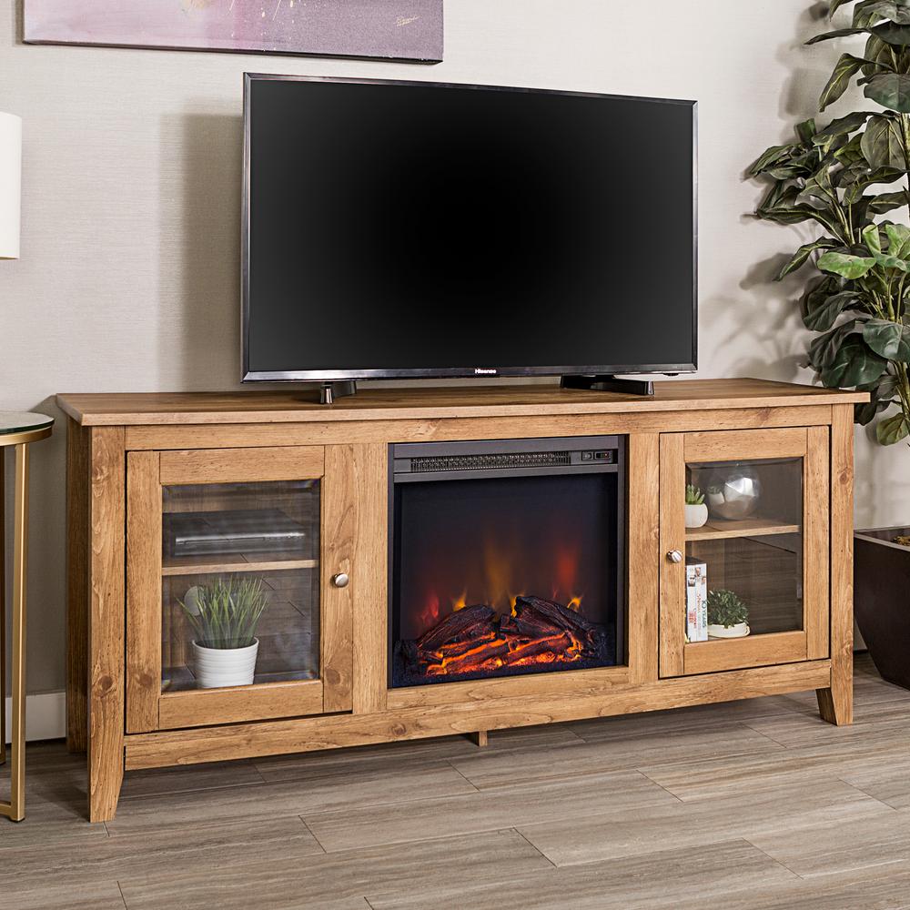 Walker Edison Furniture Company 58 in. Wood Media TV Stand 