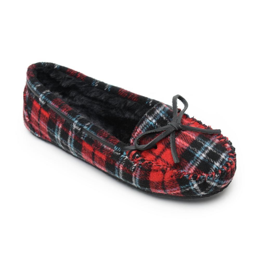red flannel slippers