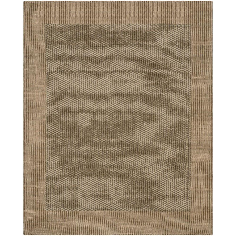 Safavieh Natural Fiber Charcoal/Green 8 ft. x 10 ft. Area RugNF451B8