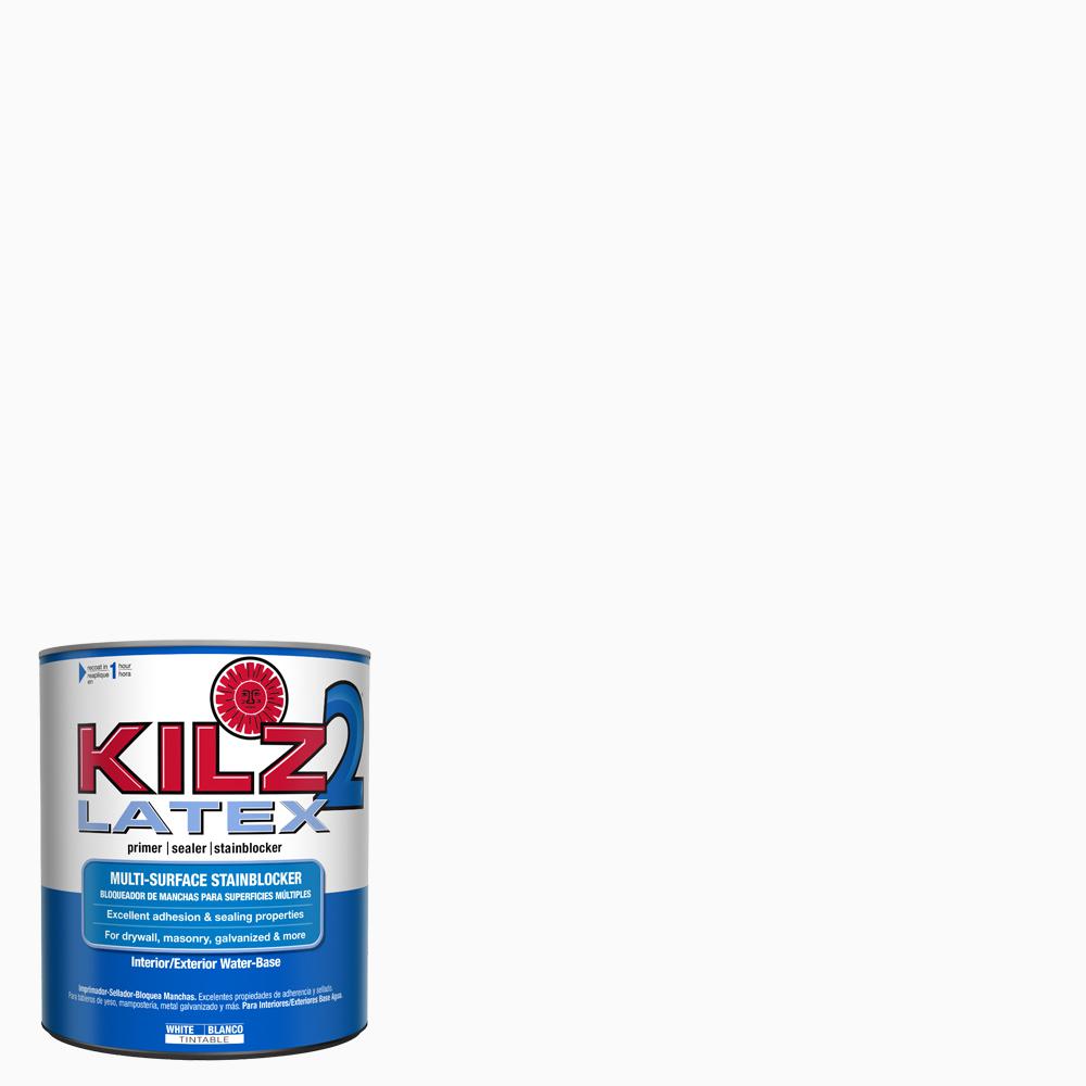 KILZ 2 KILZ 2 LATEX 1 qt. White Interior/Exterior MultiSurface Primer