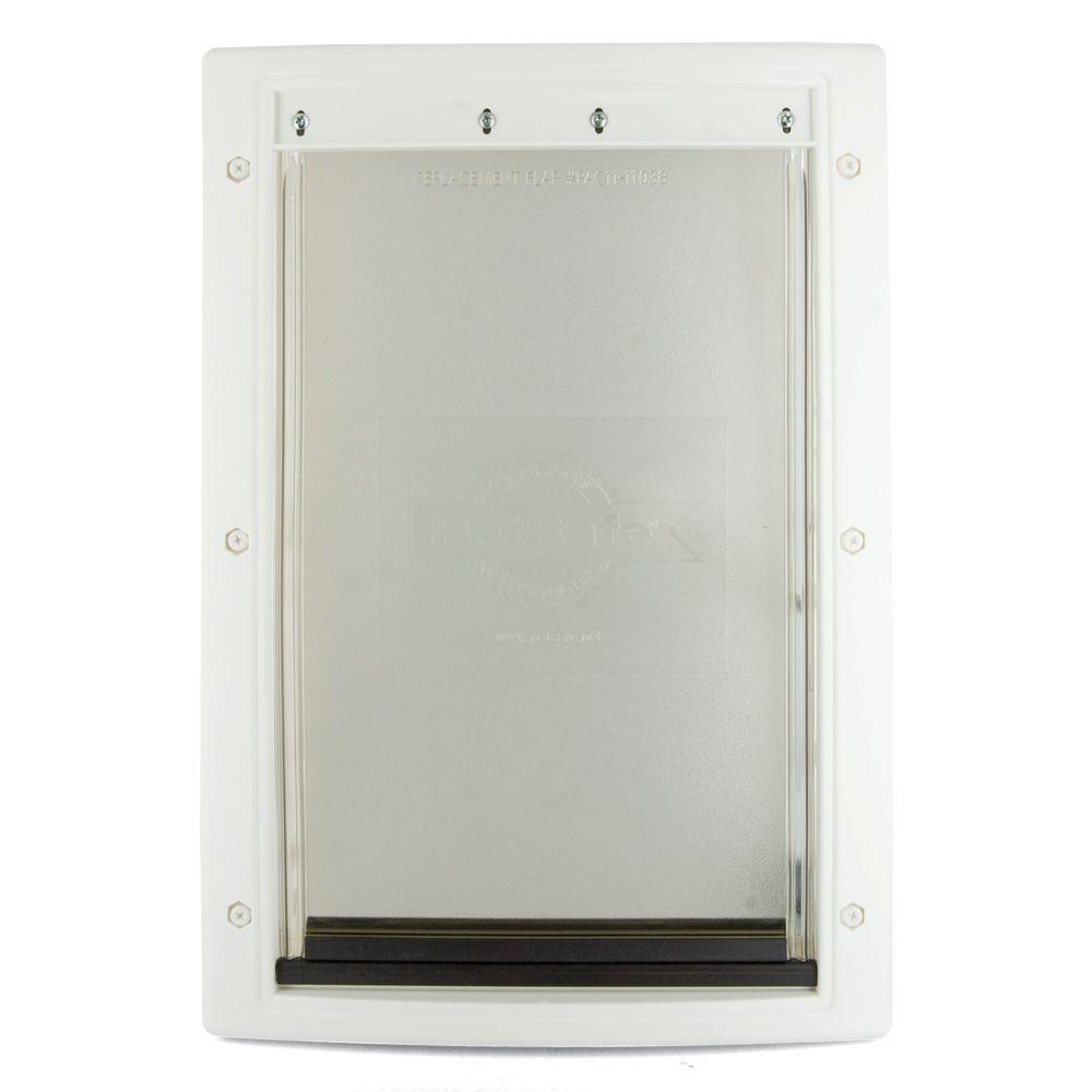 PetSafe 135/8 in. x 23 in. x Large White Plastic Pet DoorHPA1110969