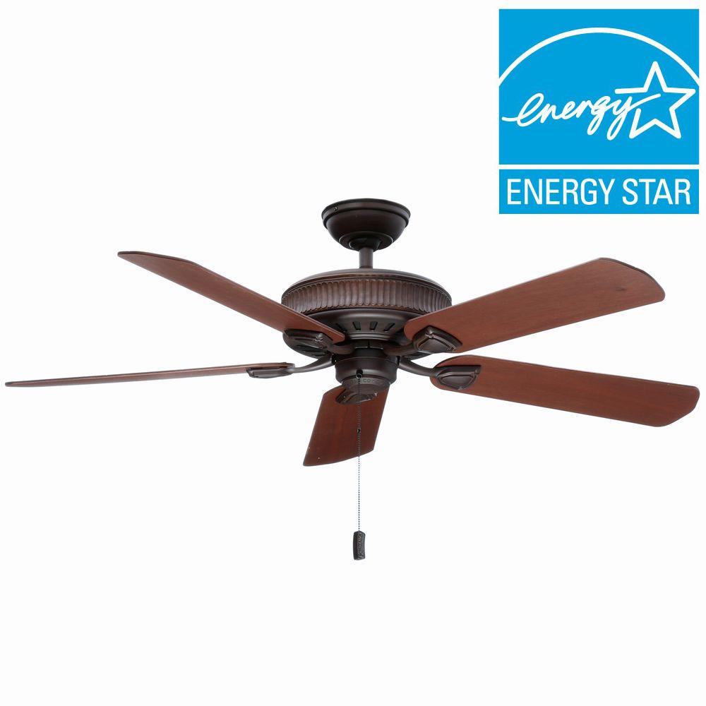 Casablanca Ainsworth 54 in. Indoor Brushed Cocoa Bronze Ceiling Fan