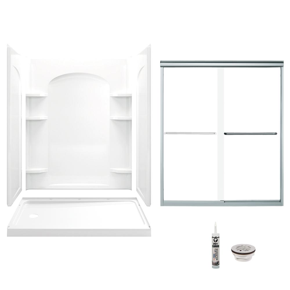 STERLING Ensemble 32 in. x 60 in. x 74.75 in. LeftHand Drain Alcove