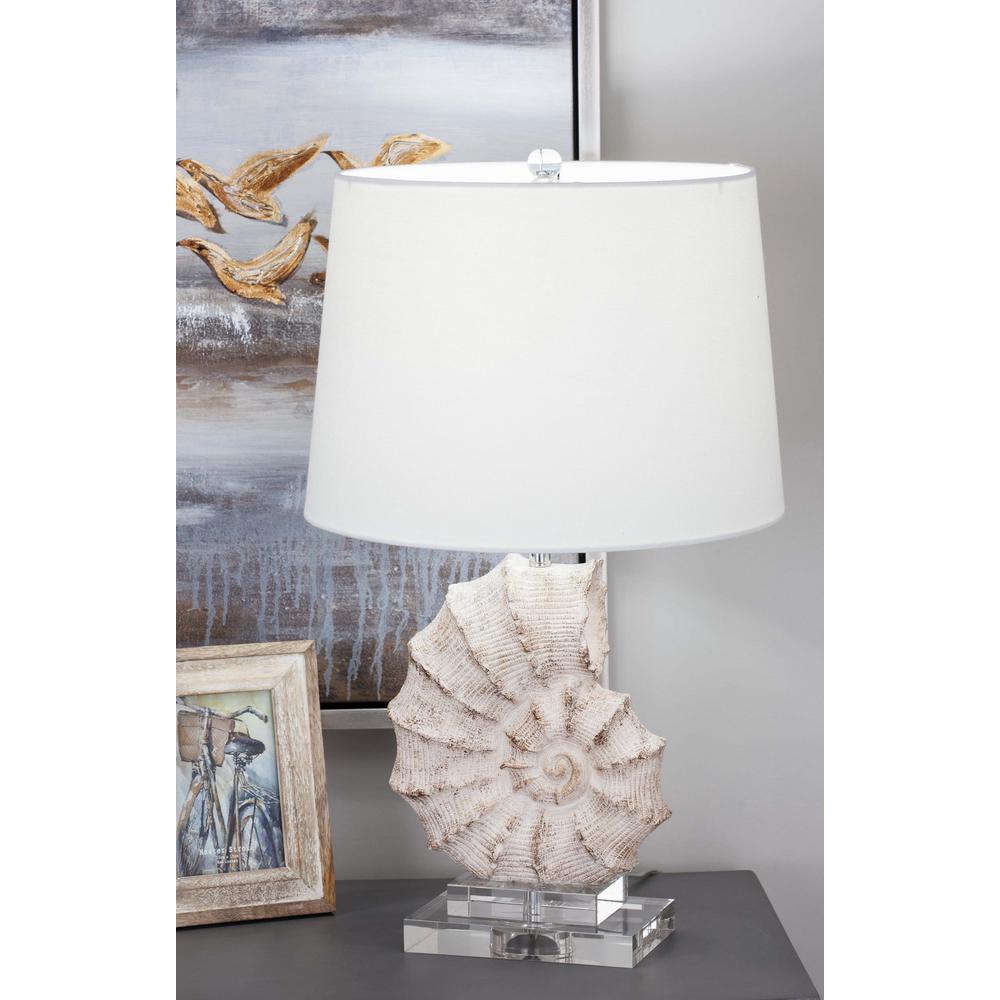 24 In Coastal Living Polystone And Gl Sea Snail Table Lamp 24 In Coastal Living Polystone And Gl Sea Snail Table Lamp