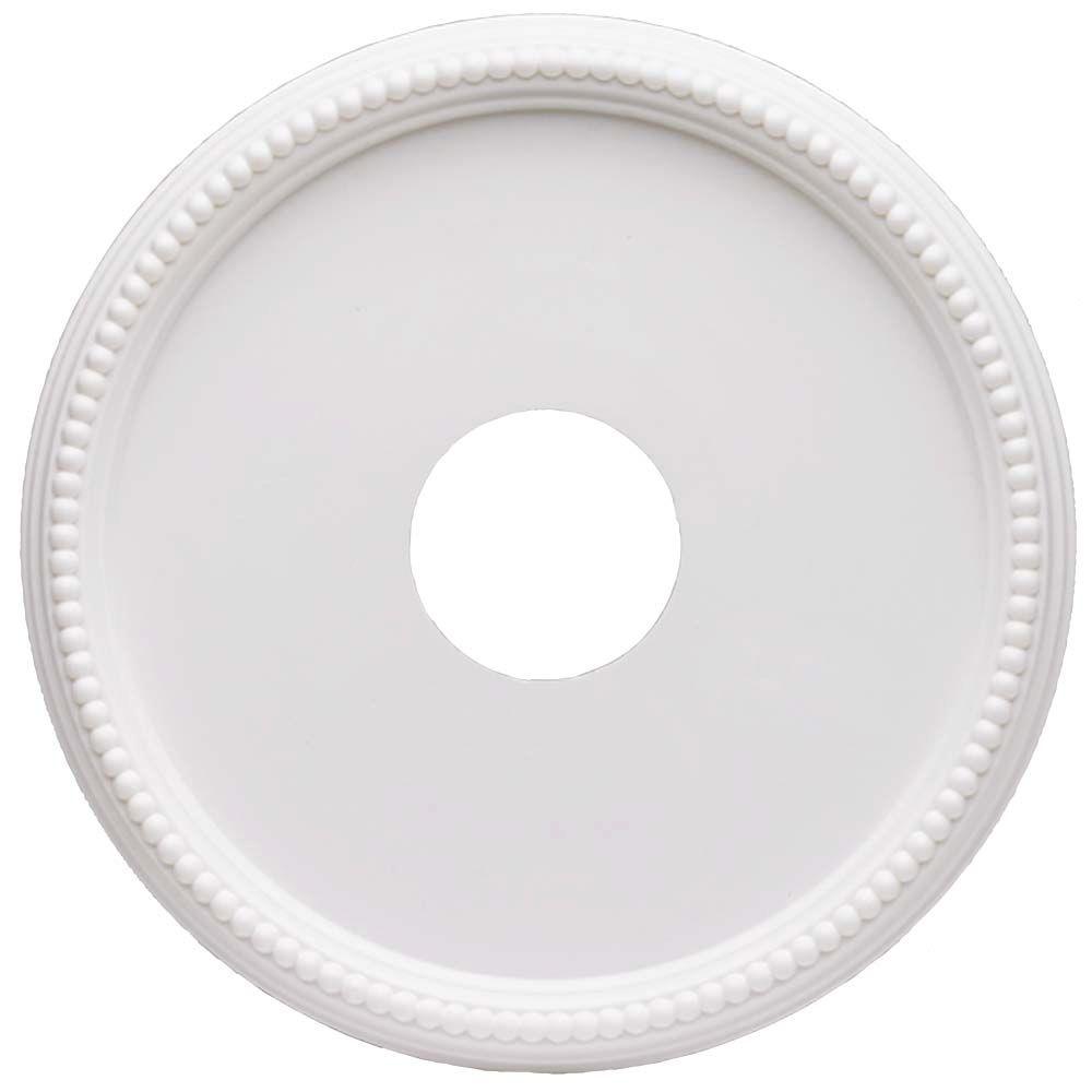 Hampton Bay 16 In White Beaded Ceiling Medallion 82285 The Home