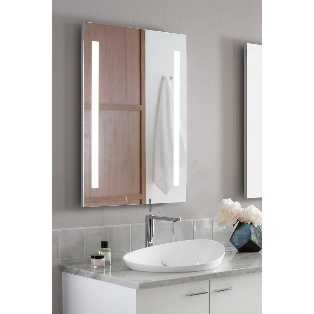 Kohler 24 In W X 33 H Frameless Rectangular Led Light Bathroom Vanity Mirror K 99571 Tlc Na The Home Depot Kohler 24 In W X 33 H Frameless, Kohler Led Bathroom Mirror