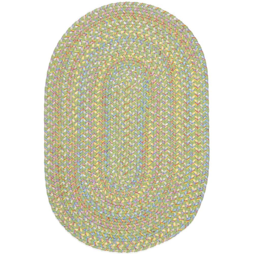Rhody Rug Play Date Lime Multi 3 Ft X 5 Oval Indoor Outdoor Play Date Lime Multi 3 Ft X 5 Oval Indoor Outdoor Braided Area Rug