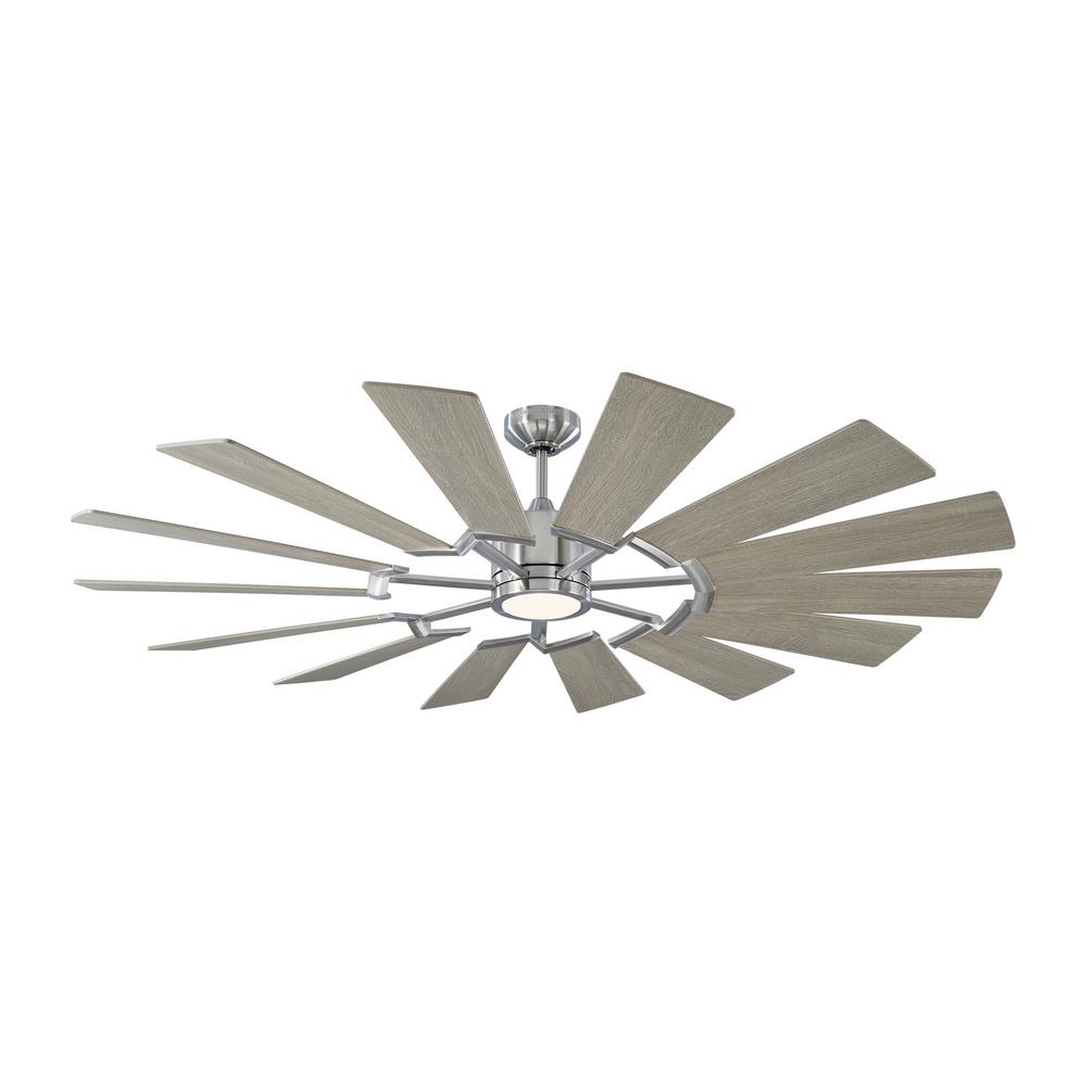 8 Blade 62/" Bronze LED Indoor Ceiling Fan with Light Kit Reversible Blades