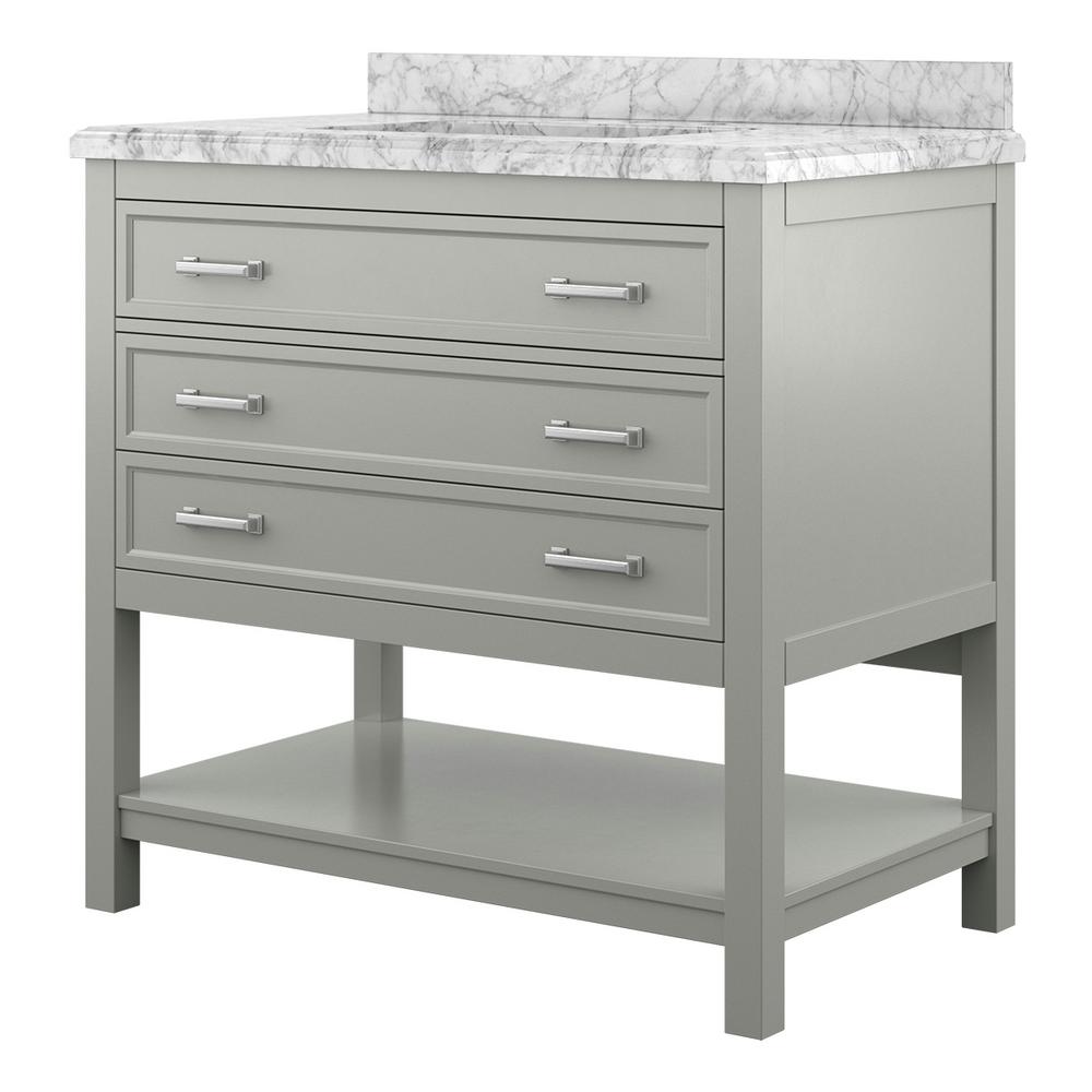 Home Decorators Collection Everett 37 in. W x 22 in. D Vanity Cabinet