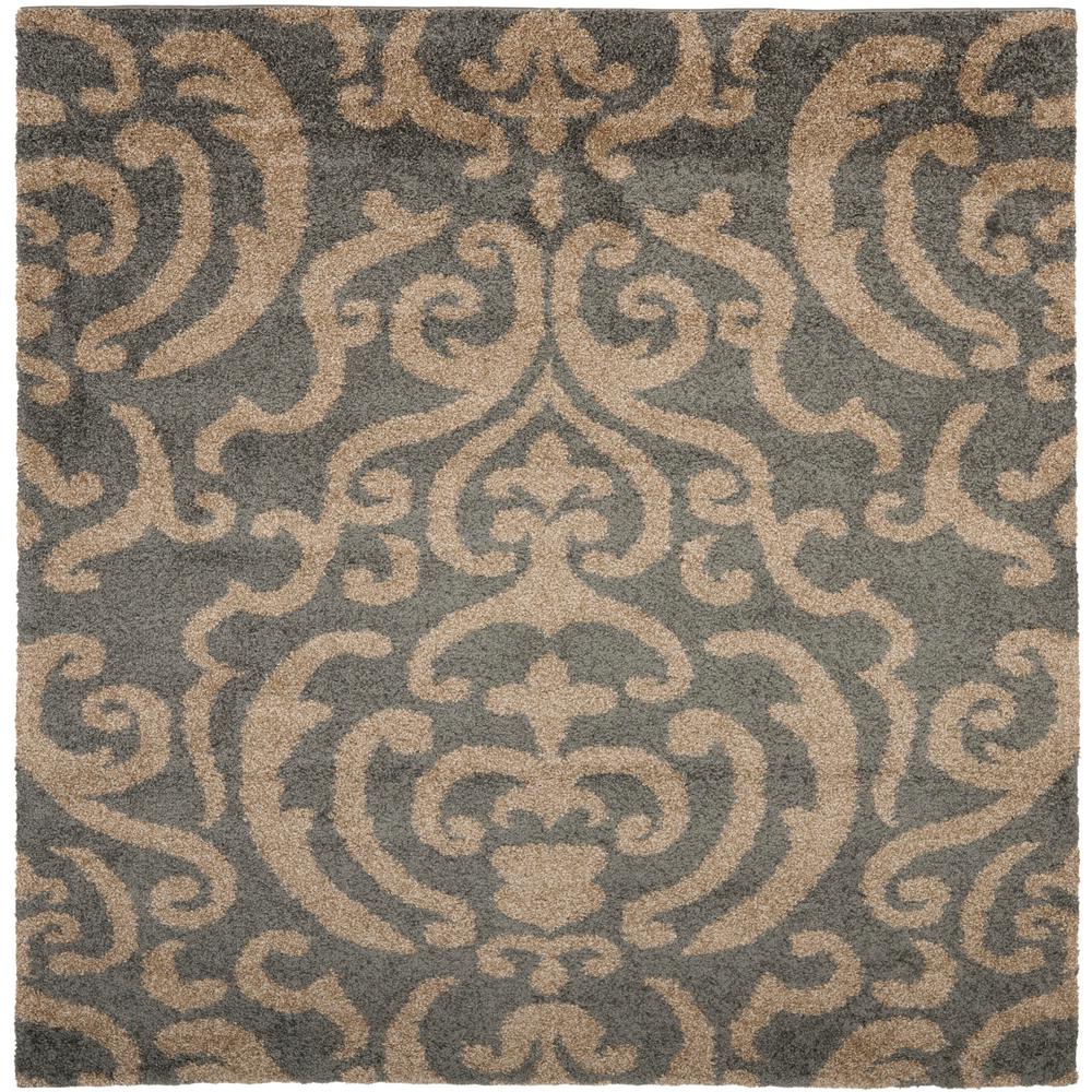Safavieh Florida Gray Beige 7 Ft X Square Area Rug