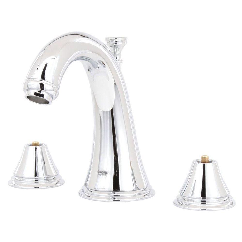 GROHE Geneva 8 in. Widespread 2Handle MidArc Bathroom Faucet in