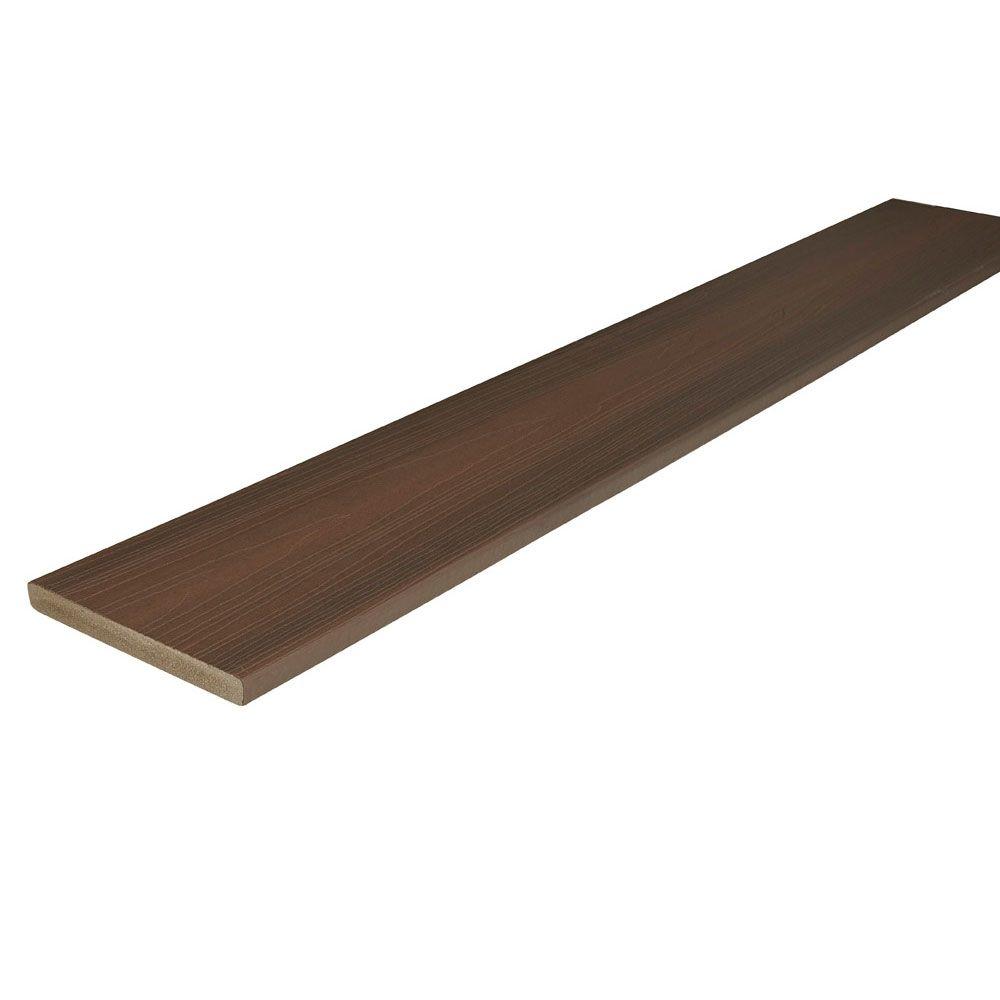 Fiberon ProTect Advantage 3/4 in. x 7-1/4 in. x 12 ft. Chestnut Capped ...