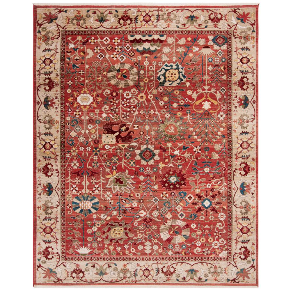 Safavieh Kashan Red/Beige 8 ft. x 10 ft. Area RugKSN303L8 The Home Depot