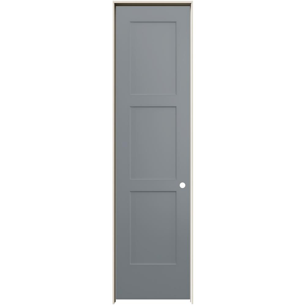 Jeld Wen 24 In X 96 In Birkdale Stone Stain Left Hand Smooth Solid Core Molded Composite Single Prehung Interior Door