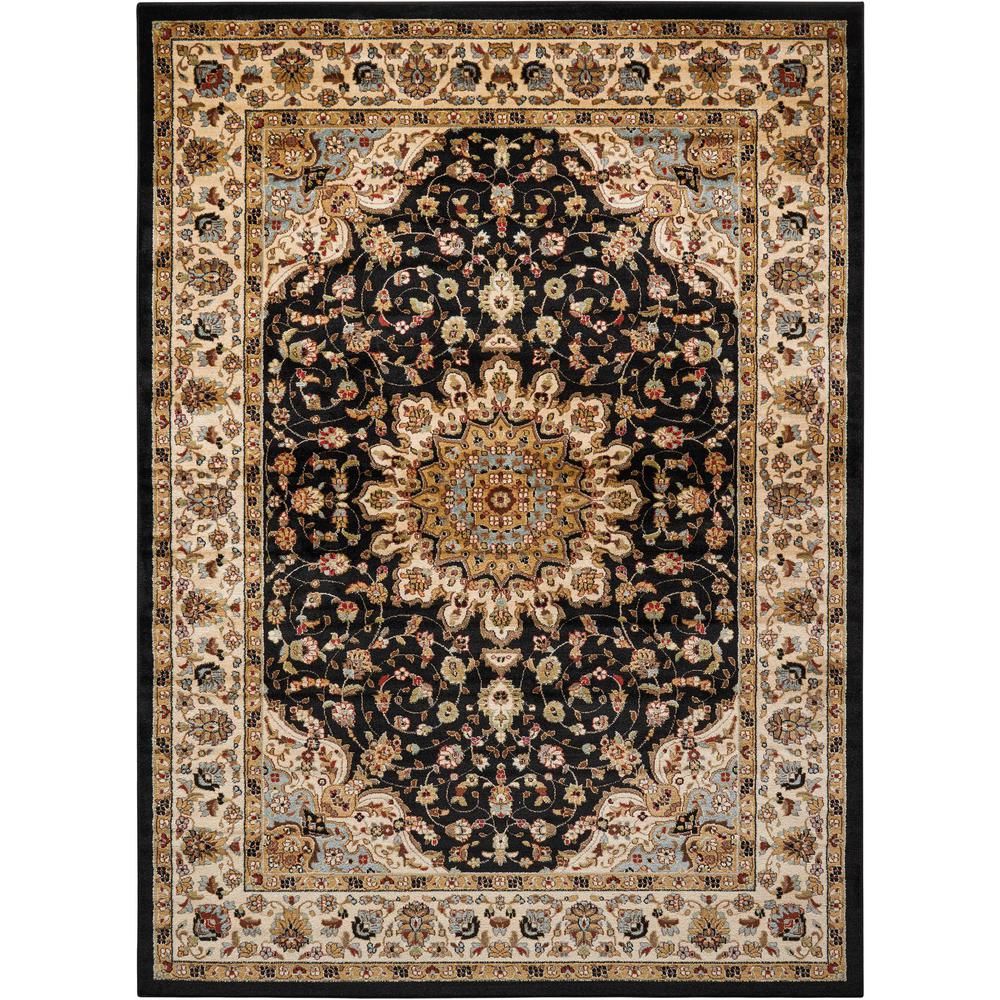 Black Area Rugs The Home Depot Delano Black 9 Ft X 12 Area Rug