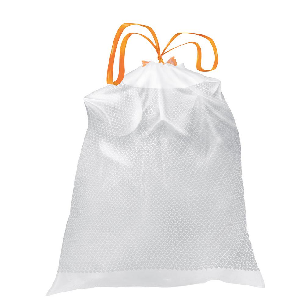 HDX FlexPro 13 Gal. Reinforced Top Drawstring Kitchen Trash Bags (100