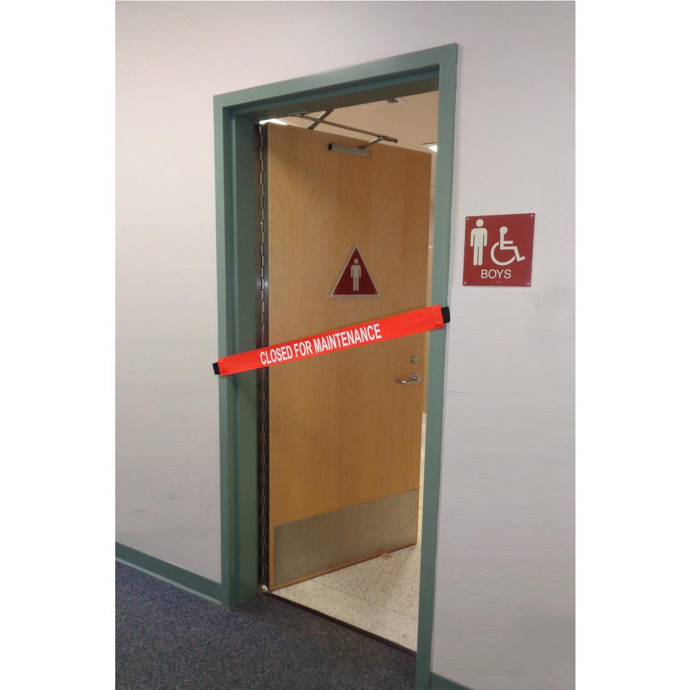 Magnetic Door Barrier Nylon Safety Barrier With Magnetic Ends