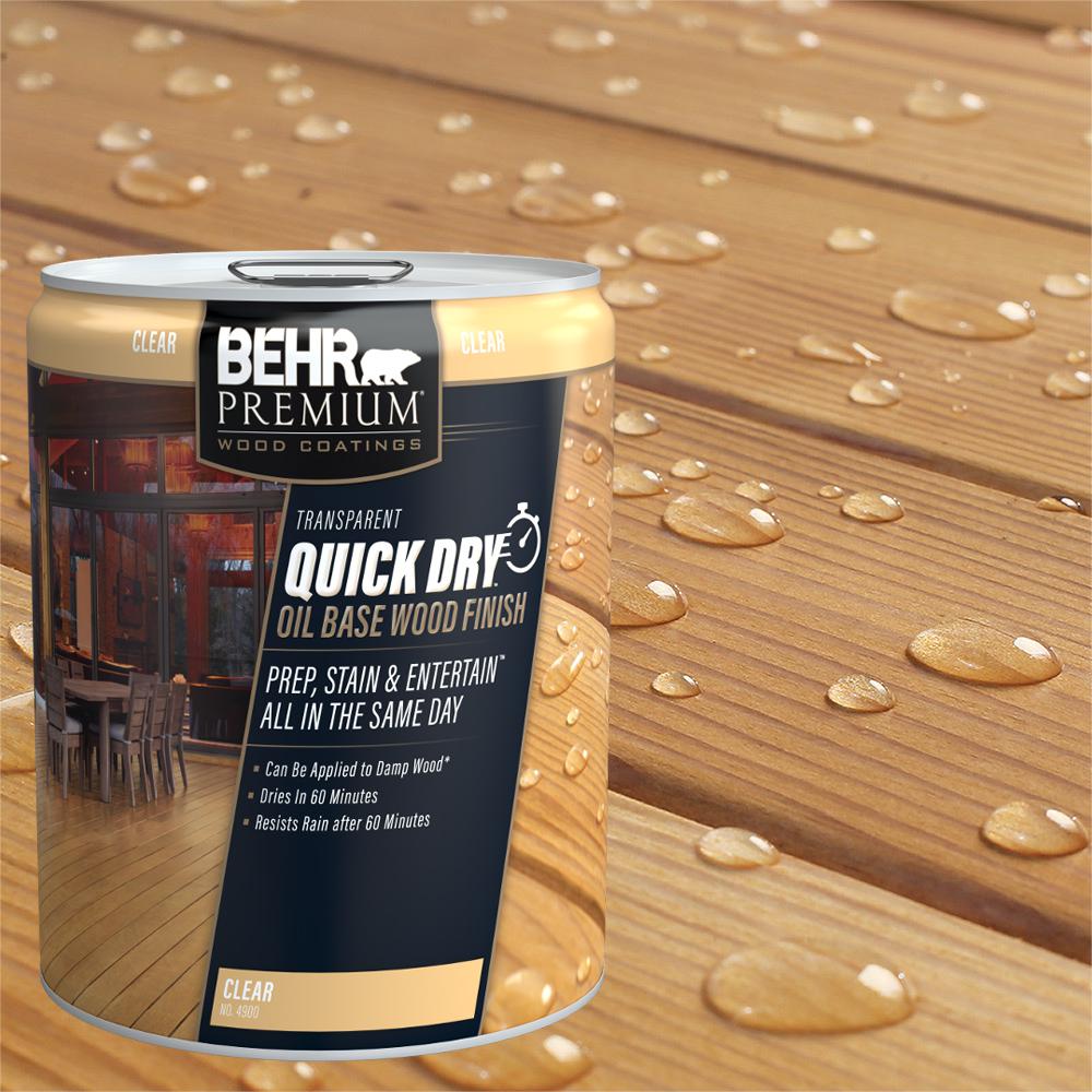 Clear Wood & Deck Stain Exterior Stain & Sealers The Home Depot