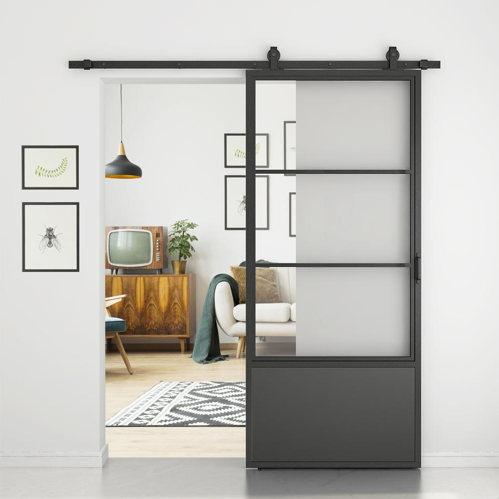 Home Depot Metal And Glass Barn Door Glass Door Ideas
