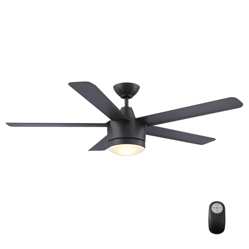 Home Decorators Collection Merwry 52 In Integrated Led Indoor Home Decorators Collection Merwry 52 In Integrated Led Indoor Brushed Nickel Ceiling Fan With Light Kit And Remote Control Sw1422bn The Depot