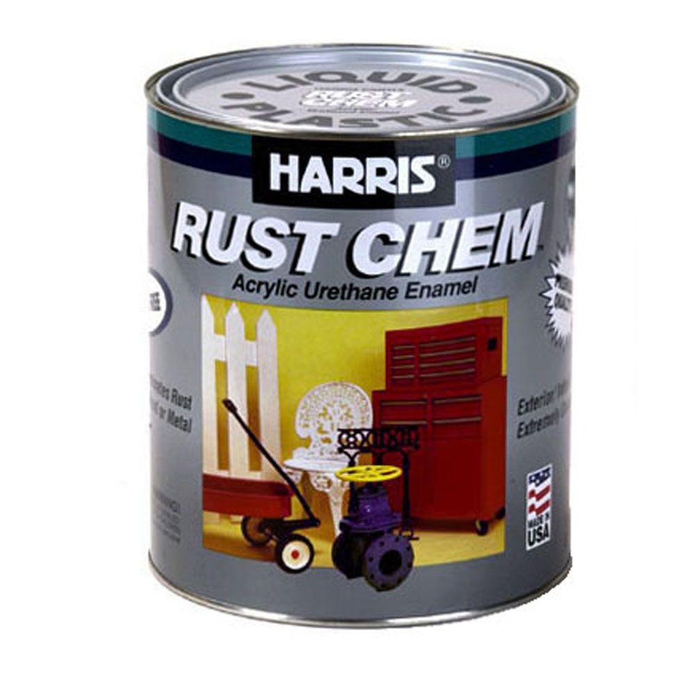 Harris Rust Chem 1 Qt Gloss White Exterior Acrylic Urethane Enamel Gloss White Exterior Acrylic Urethane Enamel