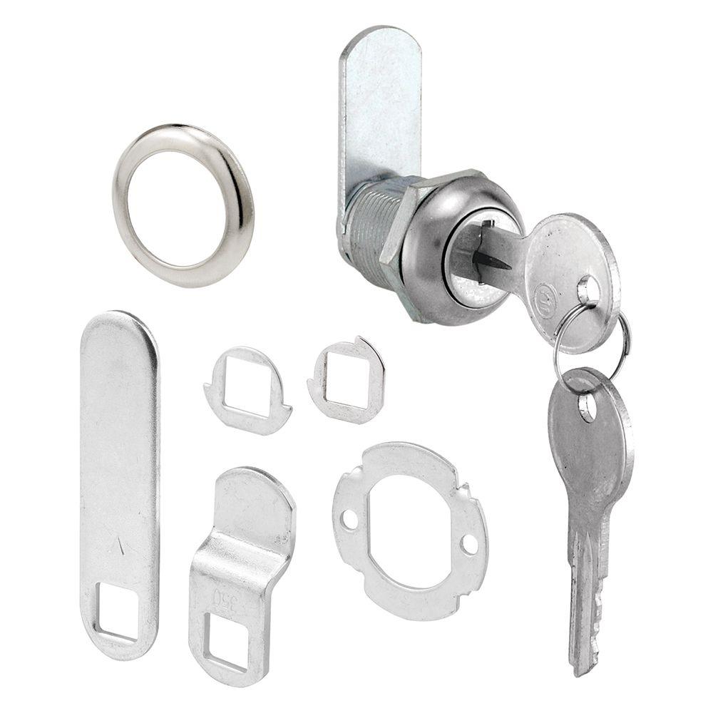 Prime-Line 5/8 inch Chrome Drawer and Cabinet Keyed Cam Lock by Prime-Line