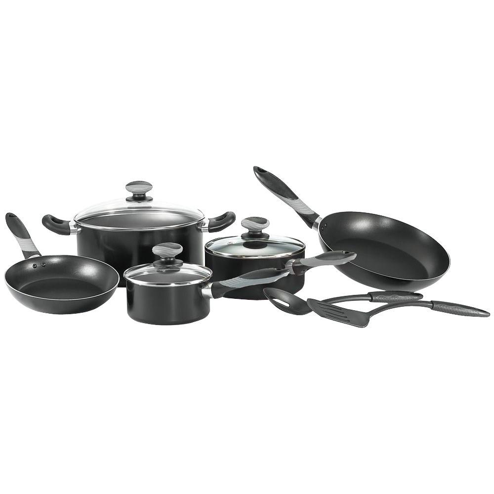 Mirro GetAGrip 10Piece Black Cookware Set with LidsA797SA84 The