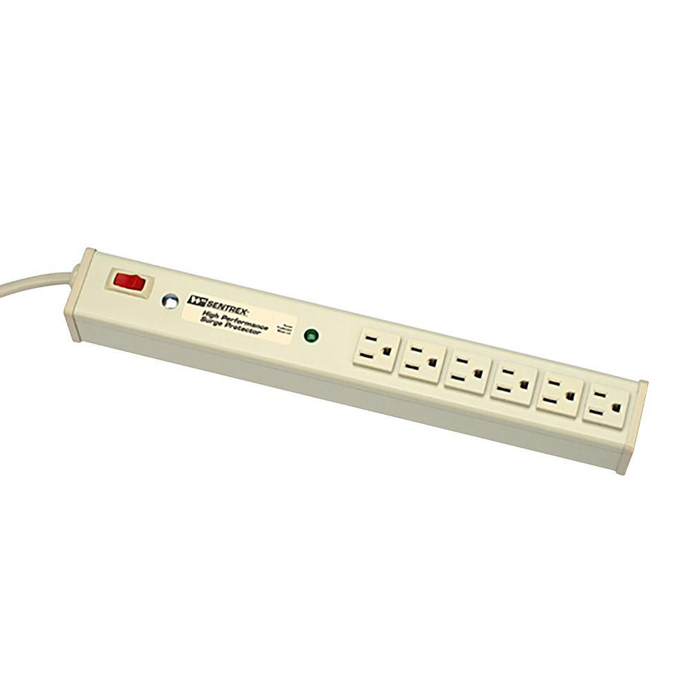 Legrand Wiremold Perma Power 6Outlet 15Amp Computer Grade Surge Strip