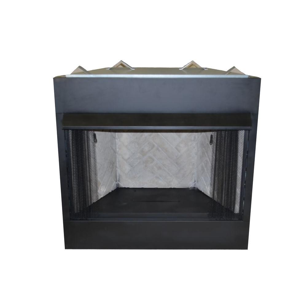 Pleasant Hearth 42 in. Convertible Vent-Free Dual Fuel Fireplace ...