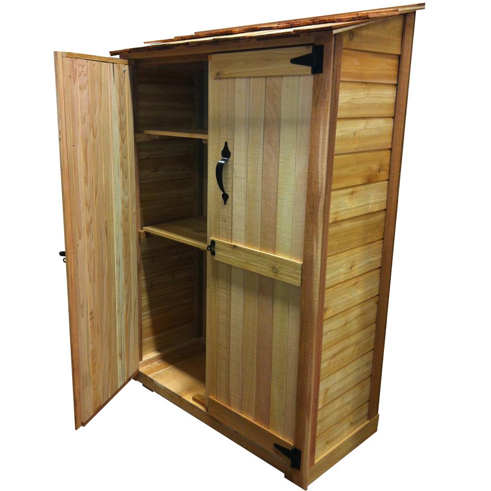 Outdoor Living Today 4 ft x 2 ft Cedar Garden Storage 