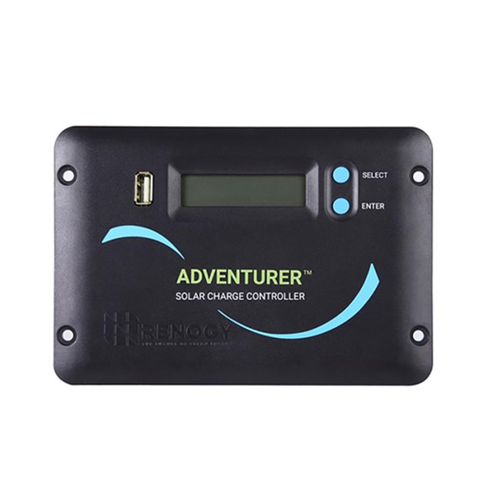 Renogy Adventurer 30 Amp PWM Flush Mount Charge Controller with LCD