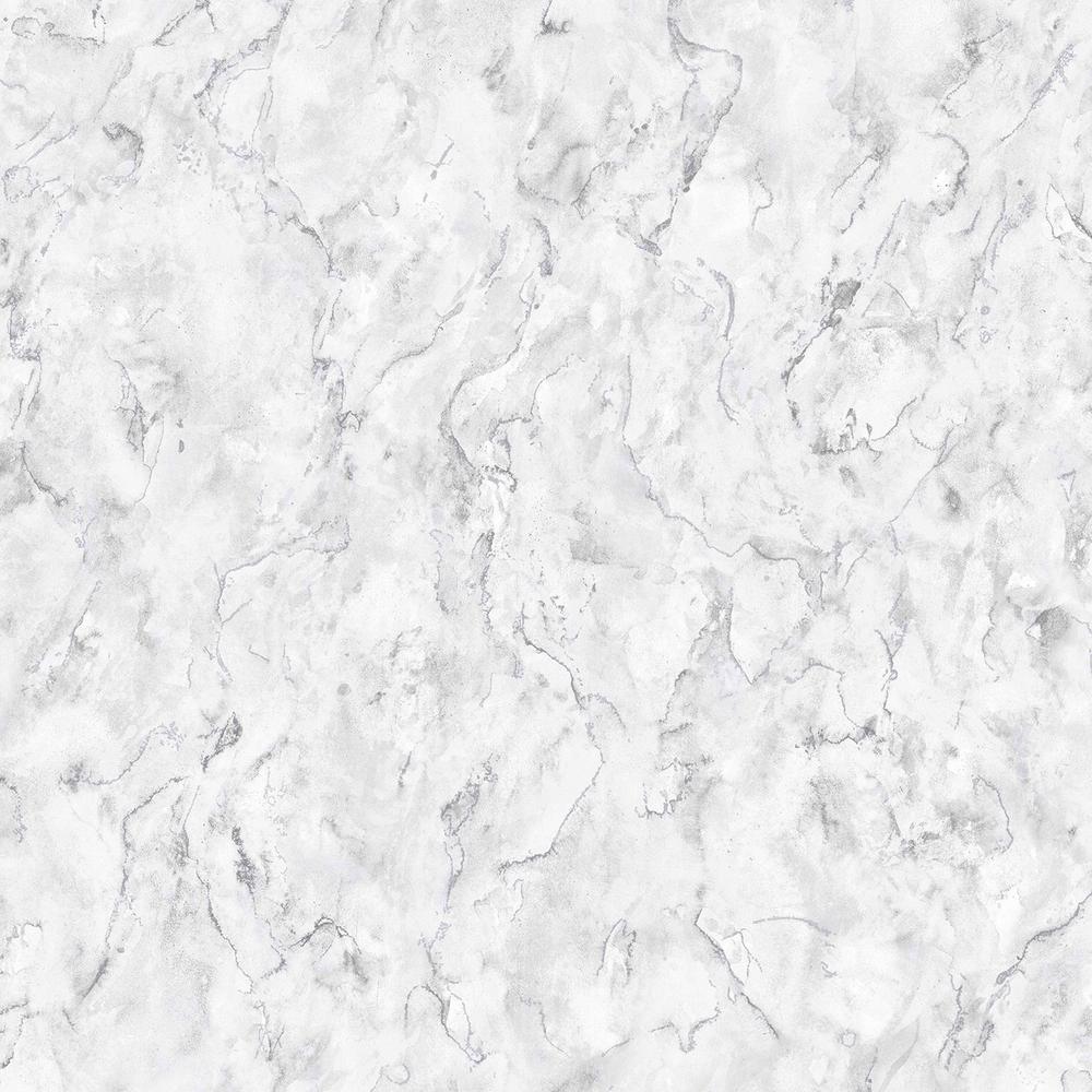 Graham & Brown Marble White and Grey Removable Wallpaper ...