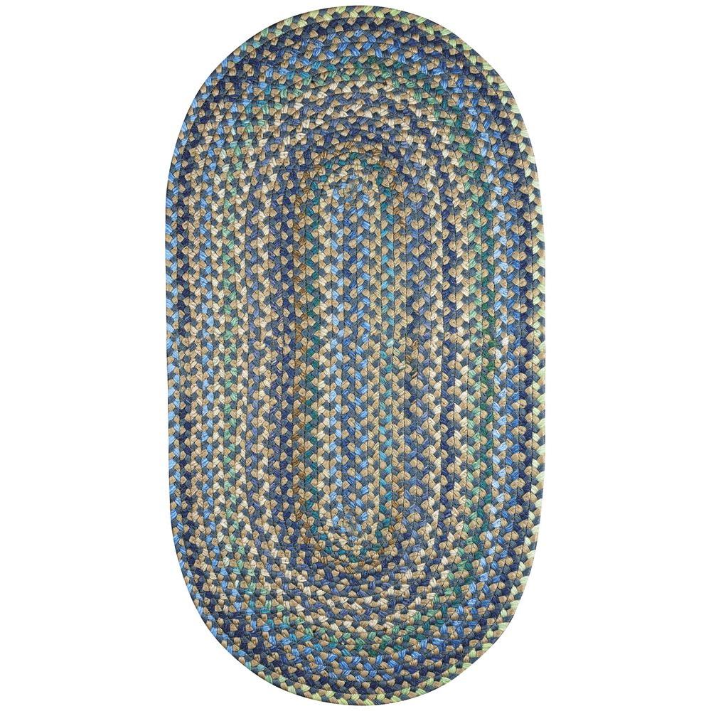 Unique Loom Braided Chindi Multi 8 Ft X 10 Oval Area Rug Jamerson Blue 5 Ft X 8 Braided Oval Area Rug