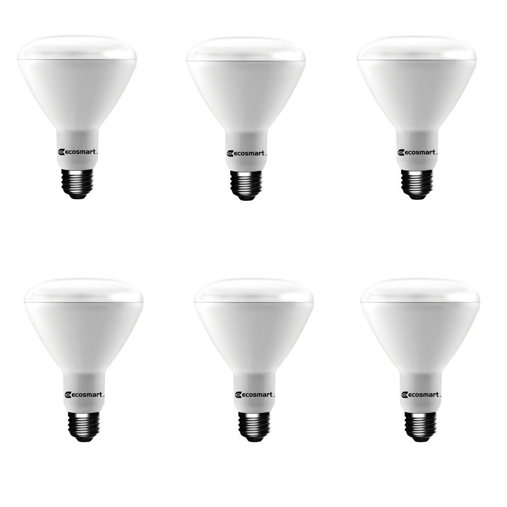 Ecosmart 65 Watt Equivalent Br30 Dimmable Led Light Bulb Daylight 6 65 Watt Equivalent Br30 Dimmable Led Light Bulb Daylight 6 Pack