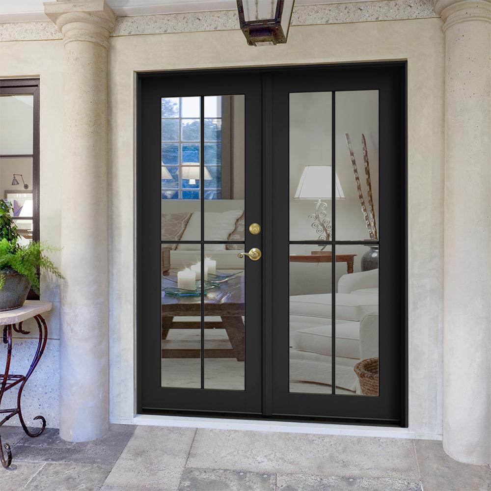 60 X 80 French Patio Door Doors Exterior The Home Depot - Black Steel French Patio Doors 60 X 80 French Patio Door Doors Exterior The Home Depot - Black Steel French Patio Doors