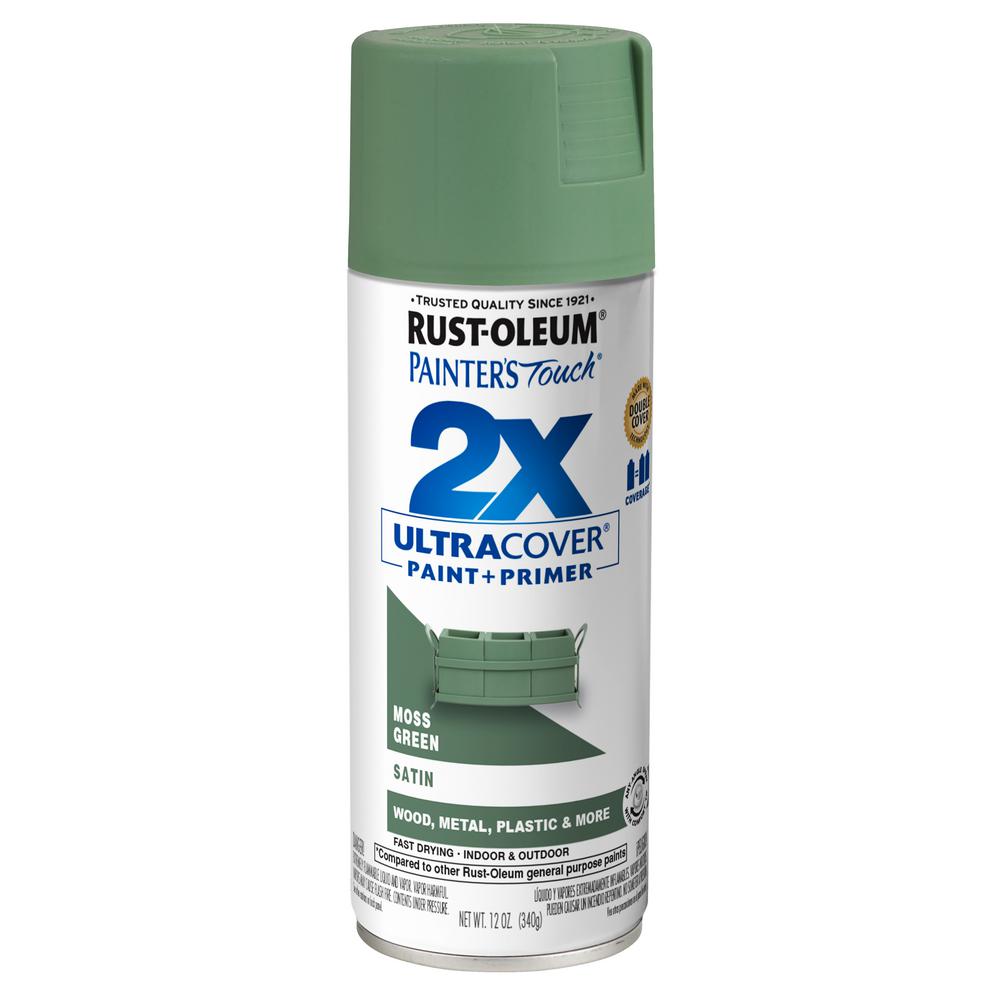 RustOleum Painter's Touch 2X 12 oz. Satin Moss Green General Purpose