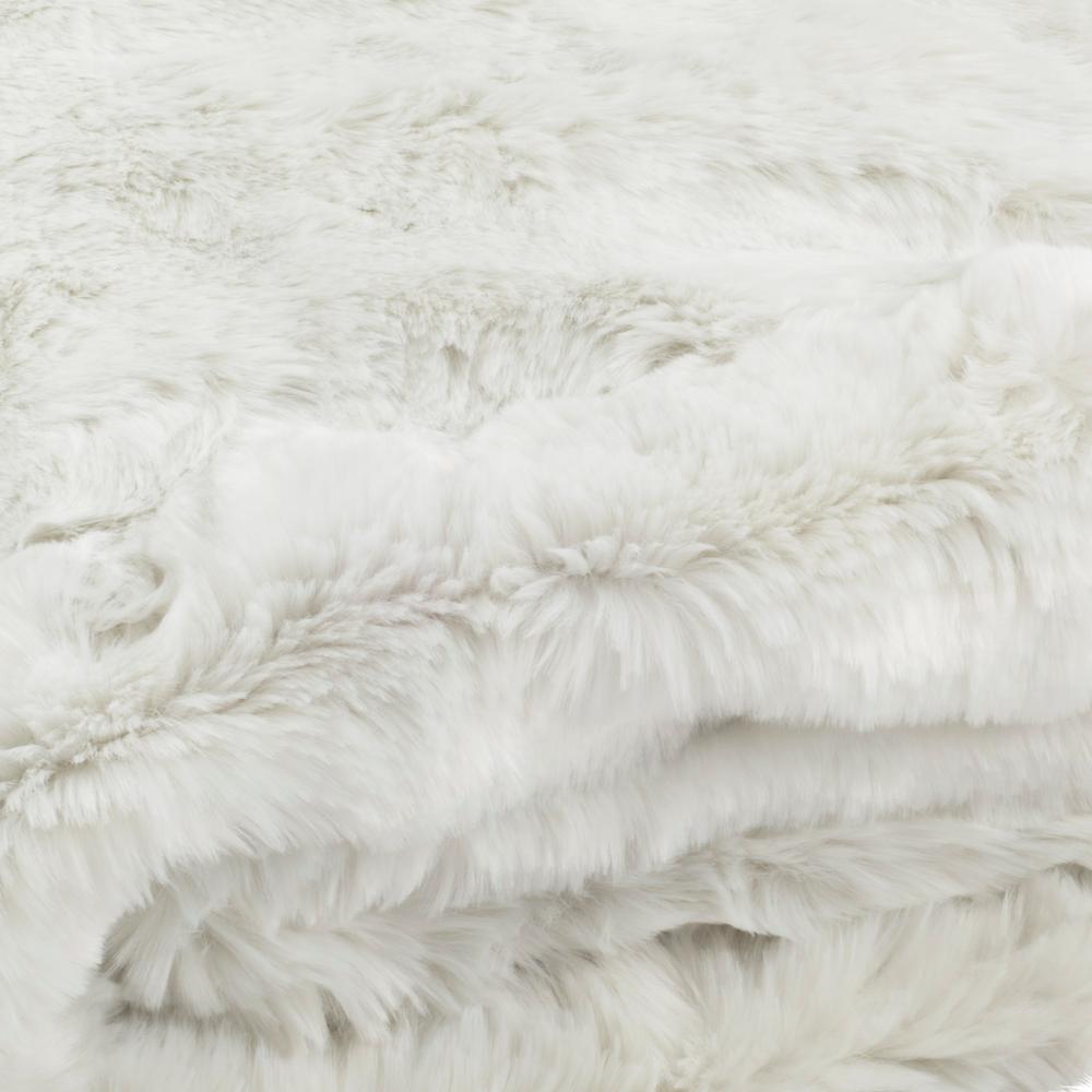 Safavieh Faux Chinchilla Snow White Throw Thr725a 5060 The Home Depot