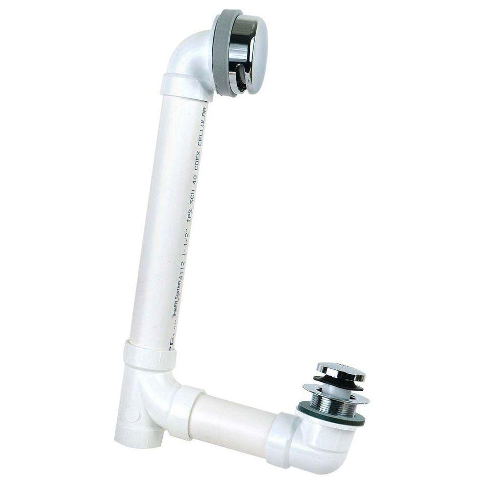 Watco 900 Series 16 in. Sch. 40 PVC Bath Waste with Foot Actuated