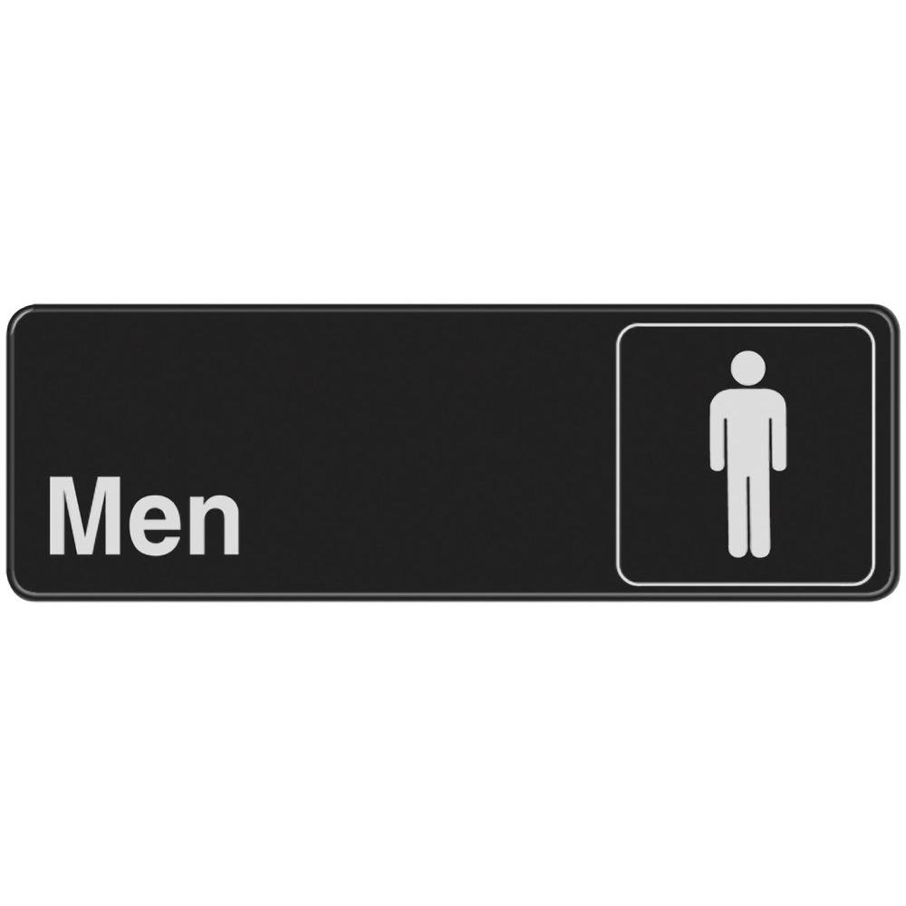 The Hillman Group 3 In X 9 In Mens Restroom Sign 841750 The