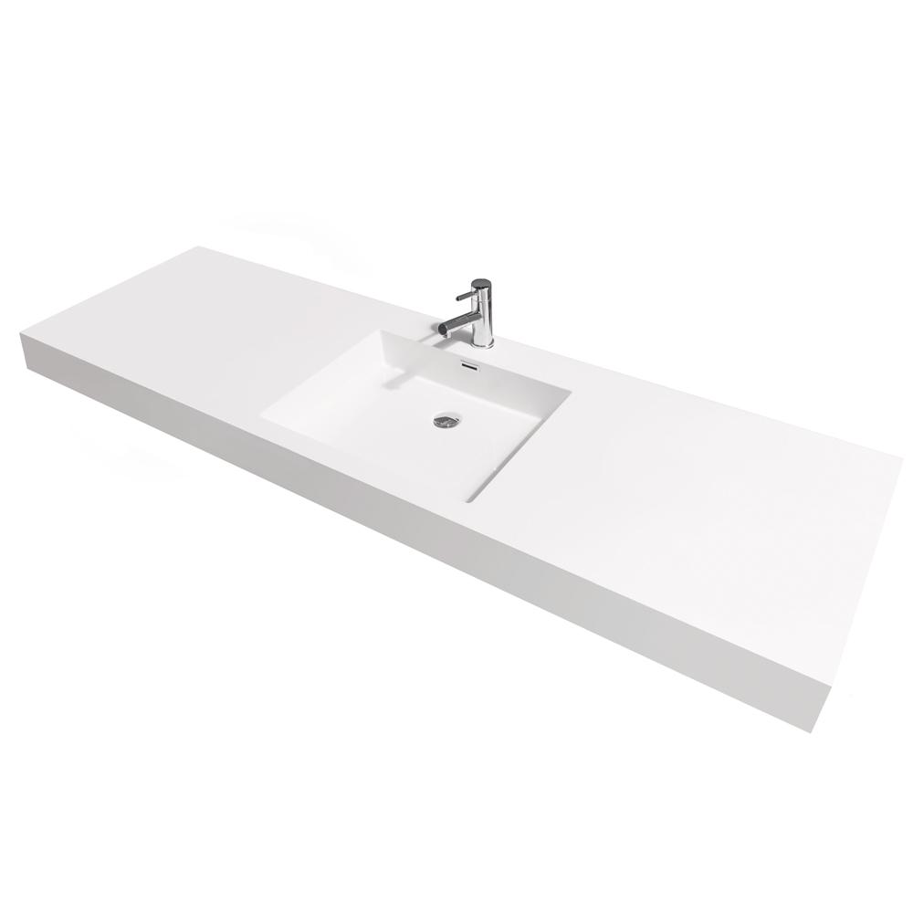Acrylic Vanity Tops Bathroom Vanities The Home Depot Amare 72 In
