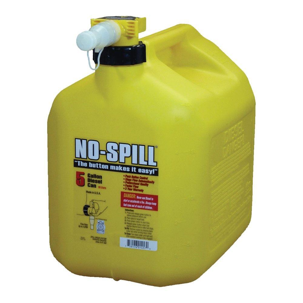 NoSpill 5 Gal. Poly Diesel Can1457V6 The Home Depot