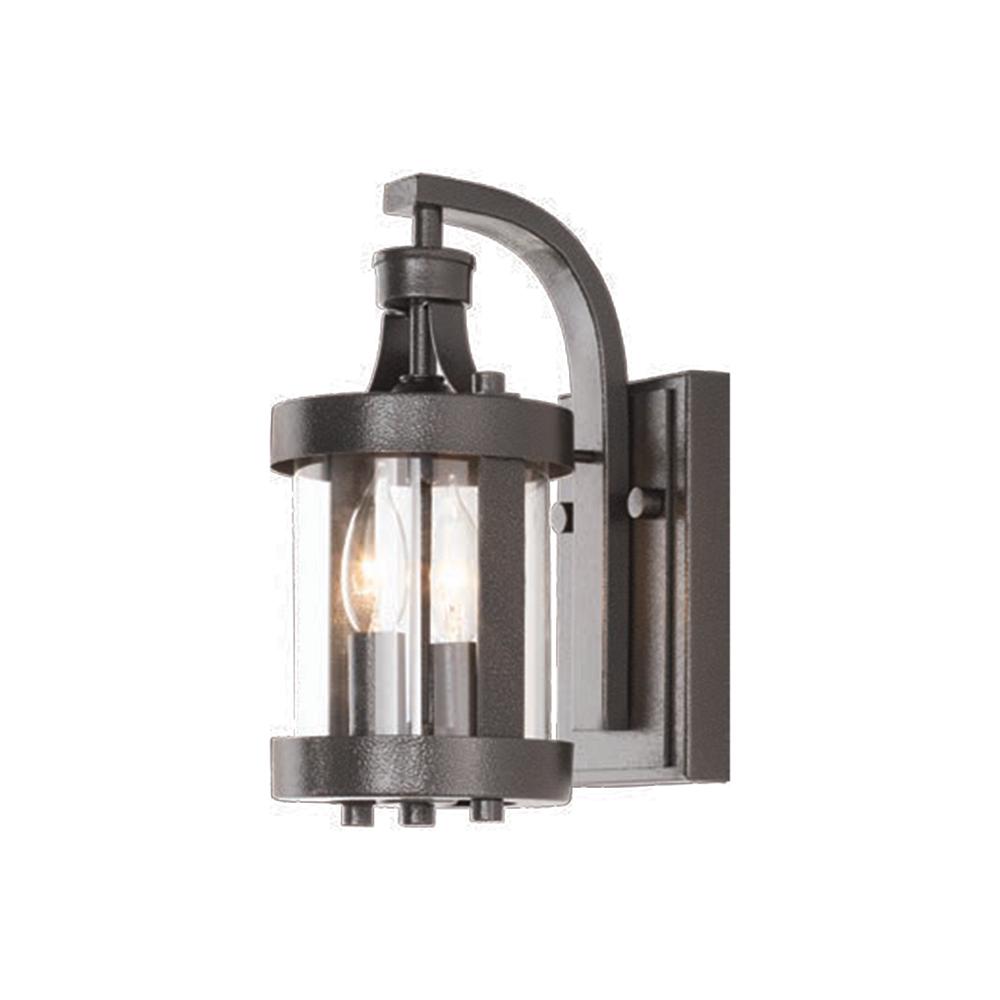  Home  Decorators  Collection Caged 2 Light  Aged Iron Outdoor  