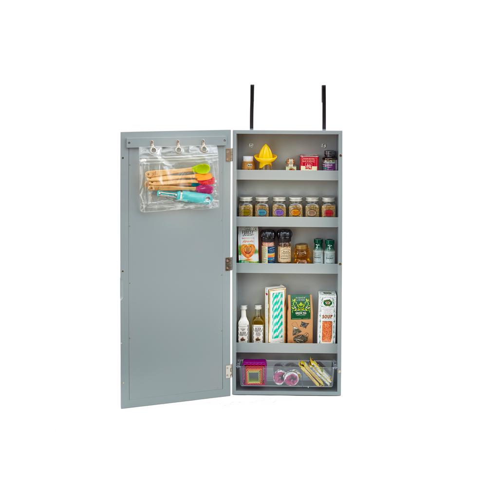 InnerSpace Luxury Products Gray Wall Organizer with Chalkboard