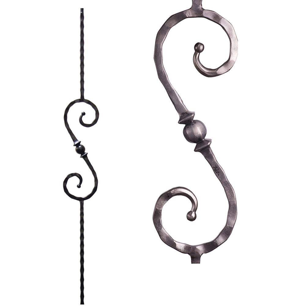 House Of Forgings Tuscan Square Hammered 44 In X 0 5625 In Satin