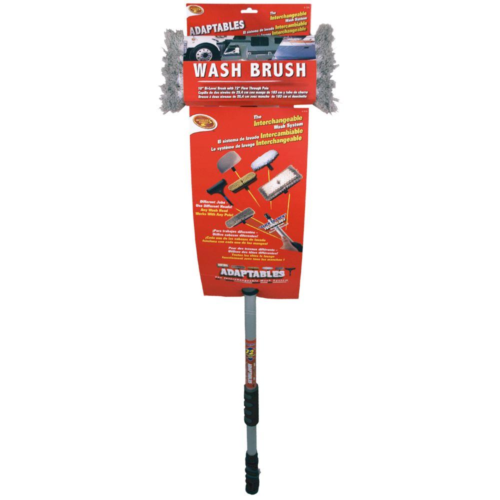 Detailer's Choice Adaptables BiLevel Wash Brush with 72 in. FlowThru