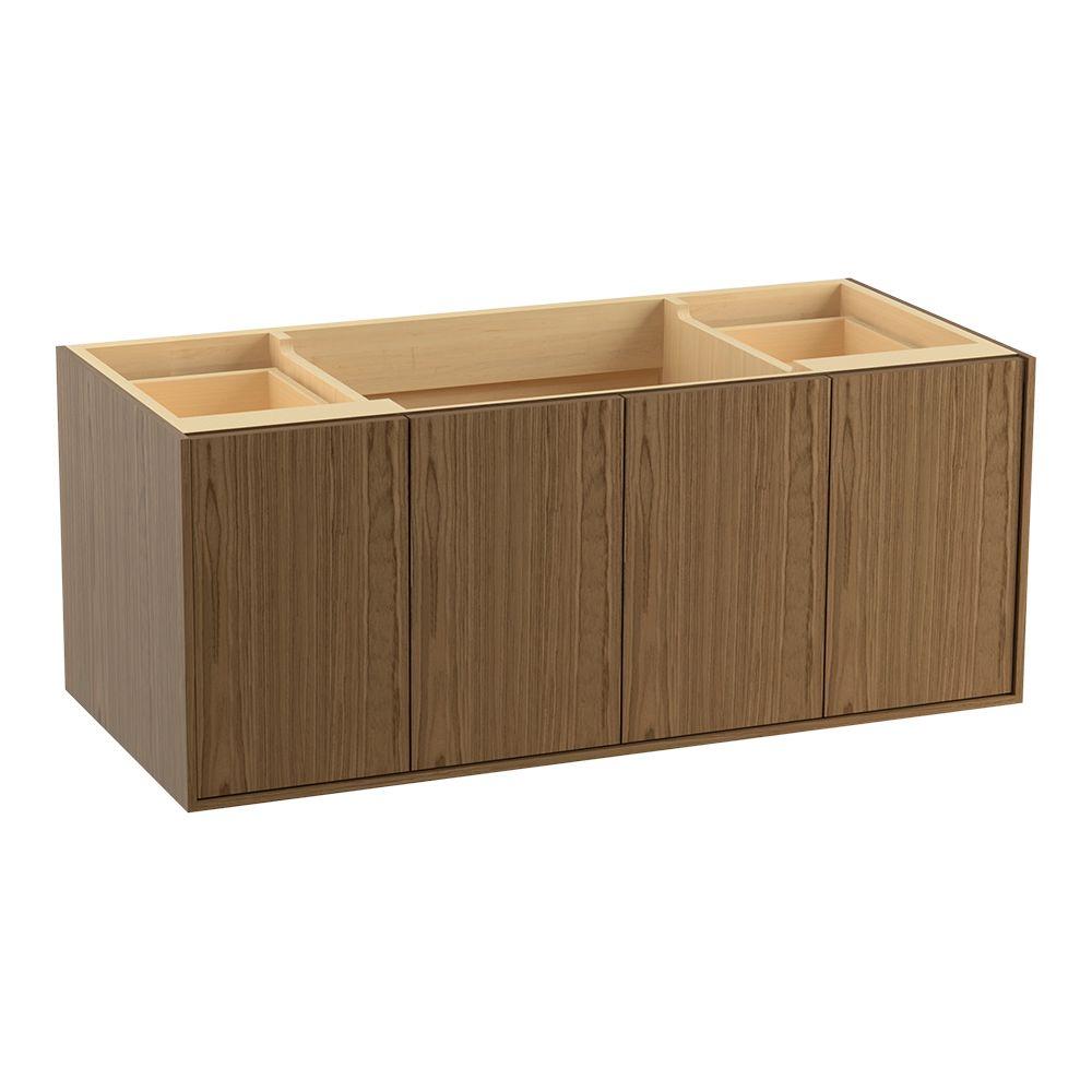 Walnut Kohler Bathroom Vanities Bath The Home Depot Vanity Cabinet Only In Walnut Flax