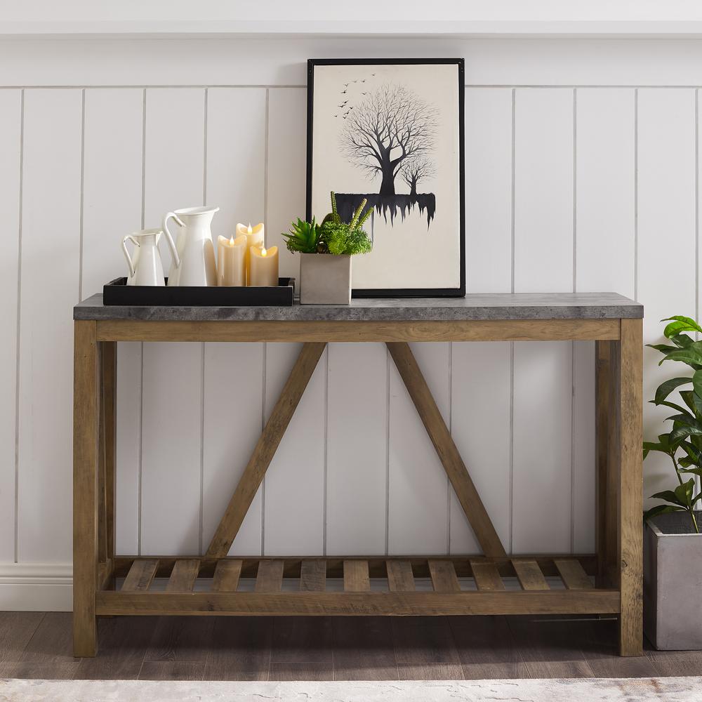 Modern Oak Console Table Images