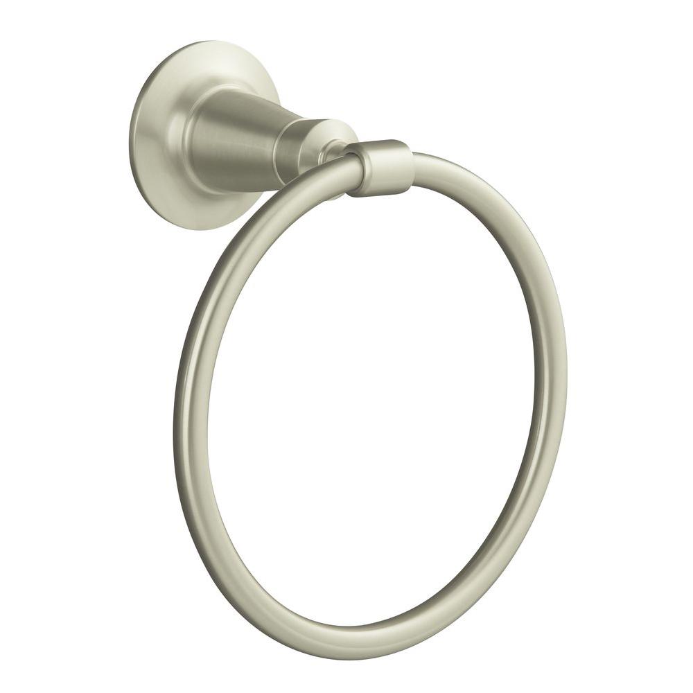 KOHLER Archer Towel Ring in Vibrant Brushed Nickel-K-11057-BN - The