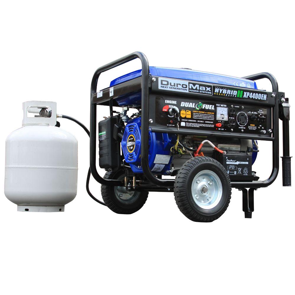 Duromax 4,400-Watt Hybrid Dual Fuel Propane/Gas Powered Electric Start